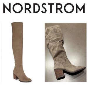 NEW BP Nordstrom Luke Over the Knee  Taupe Boot Sz 6